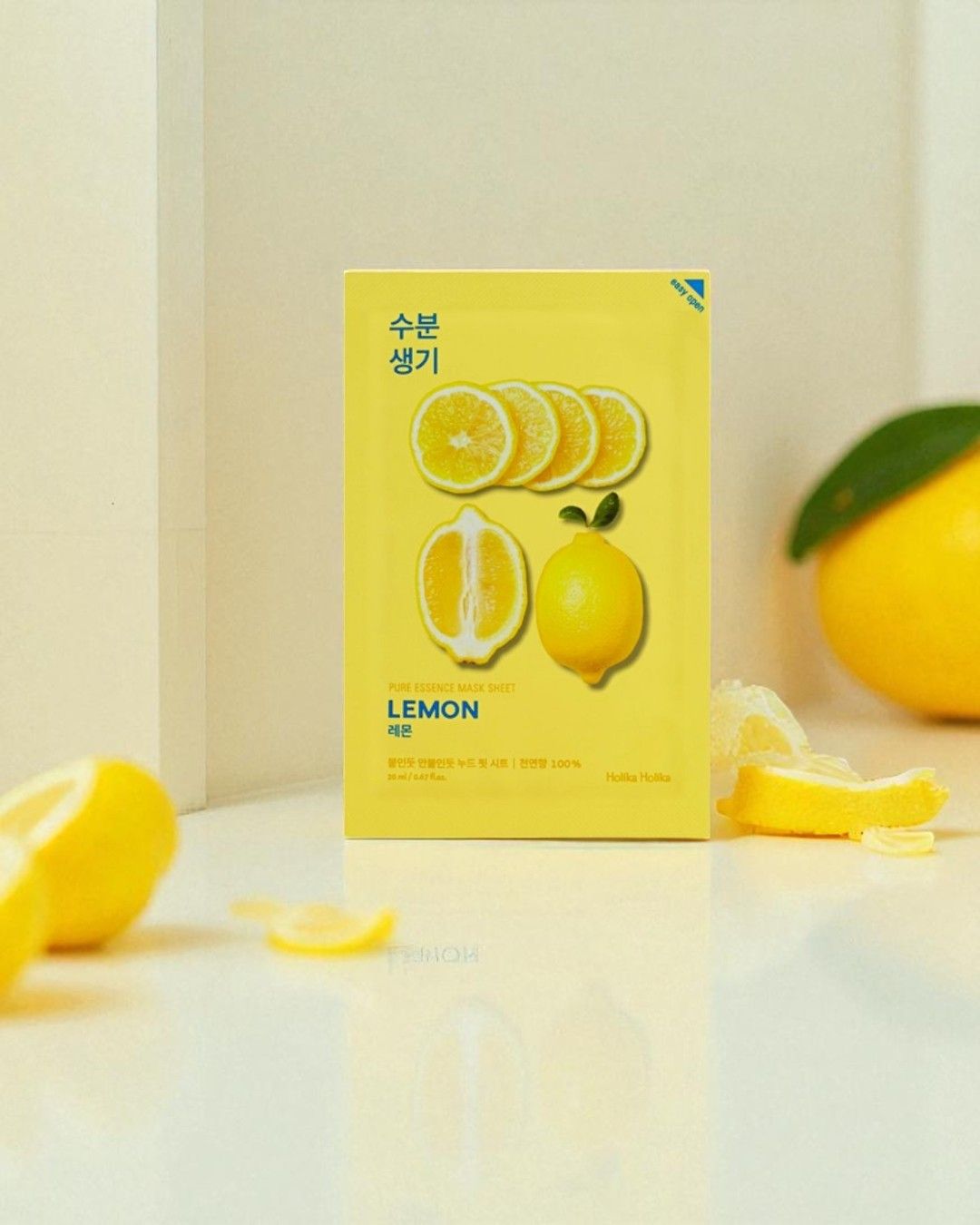 Rozjaśniająca i redukująca wydzielanie sebum maska w płachcie z ekstraktem z cytryny - Holika Holika 23 ml - obrazek 2