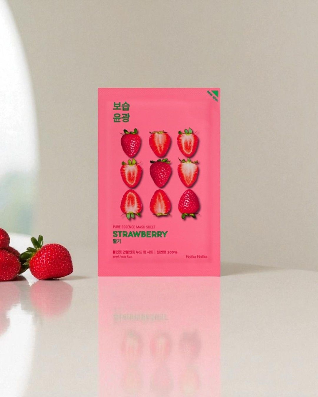 Nawilżająca maseczka w płachcie z ekstraktem z truskawki - Holika Holika 23 ml - obrazek 2